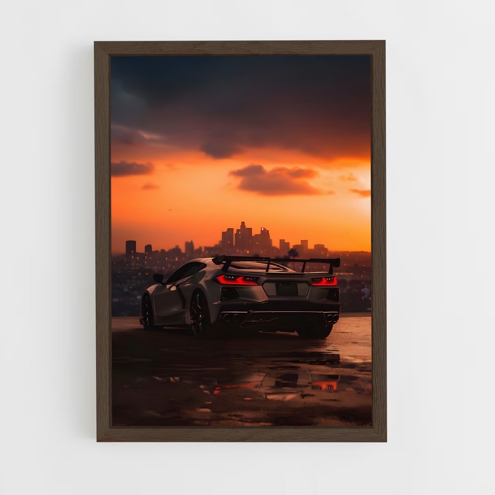 Poster Coucher de Stingray – affiche Chevrolet (vue 5)